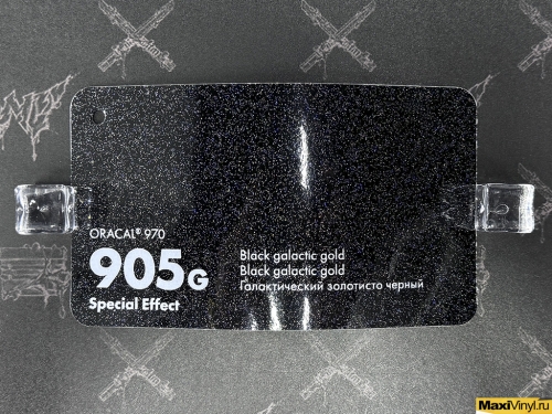 Black galactic gold 905G<br>Черный глянцевый металлик с крупной крошкой